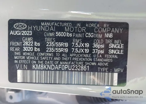 2023 Hyundai Ioniq 5 Sel z USA, uszkodzony, nr VIN KM8KNDAF0PU232861